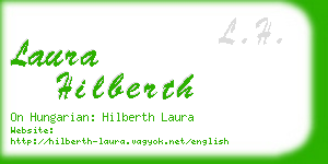 laura hilberth business card